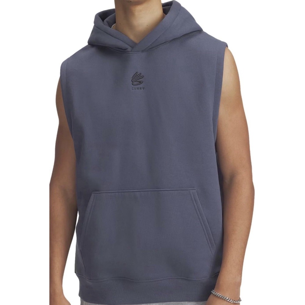 Under Armour UA Curry Basketball Splash Sleeveless Hoodie Men's XXL 1389483 NEW